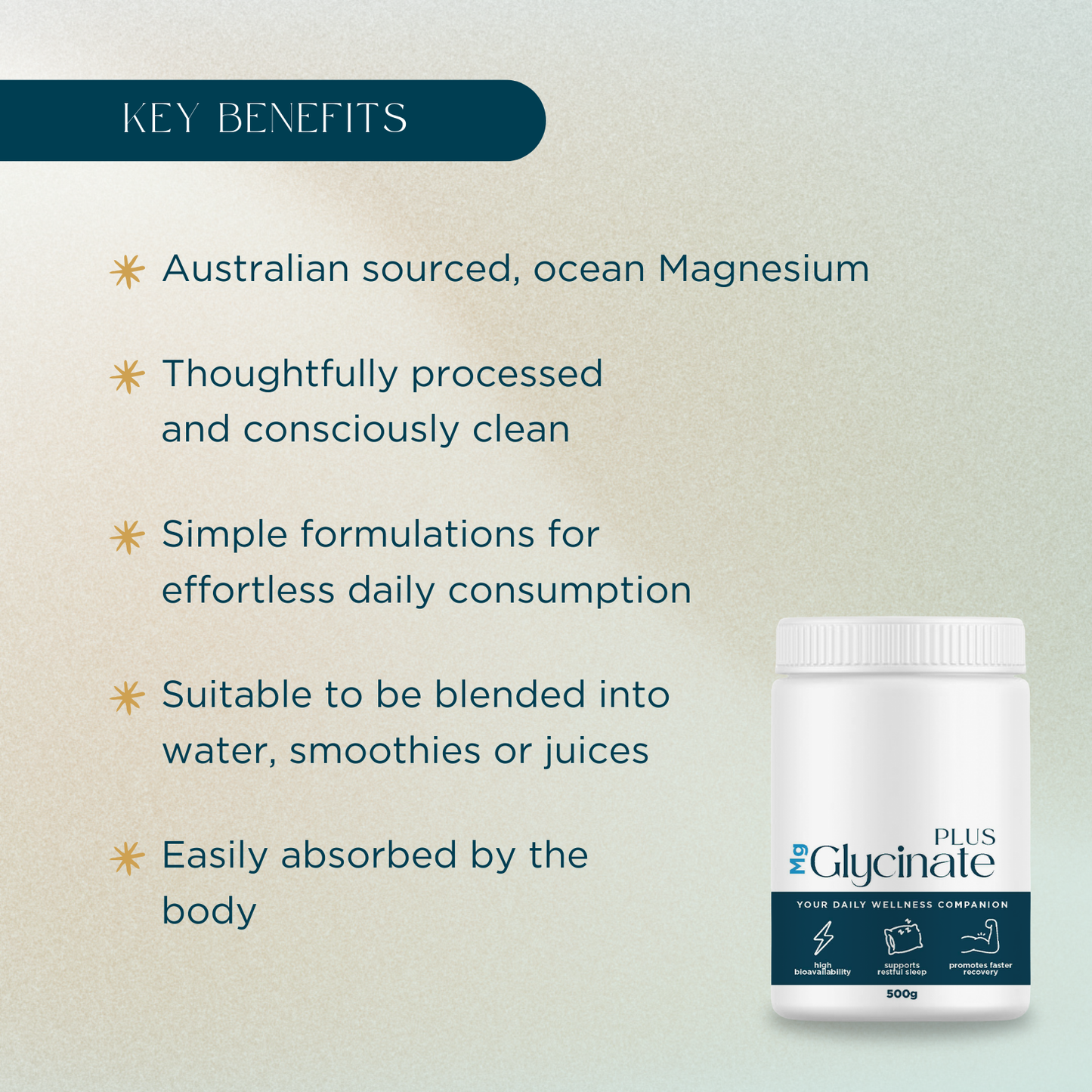 NEW Abundant Element Magnesium Glycinate Plus