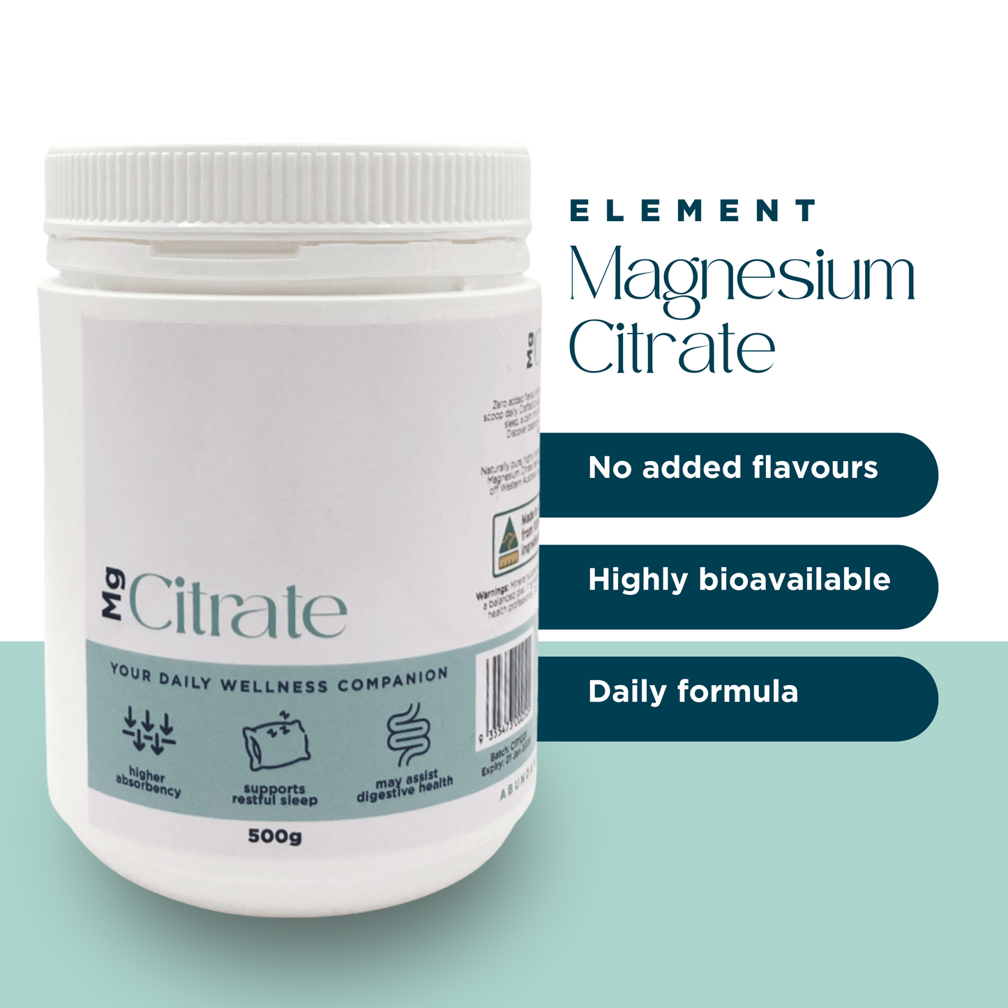 Abundant Element Magnesium Citrate