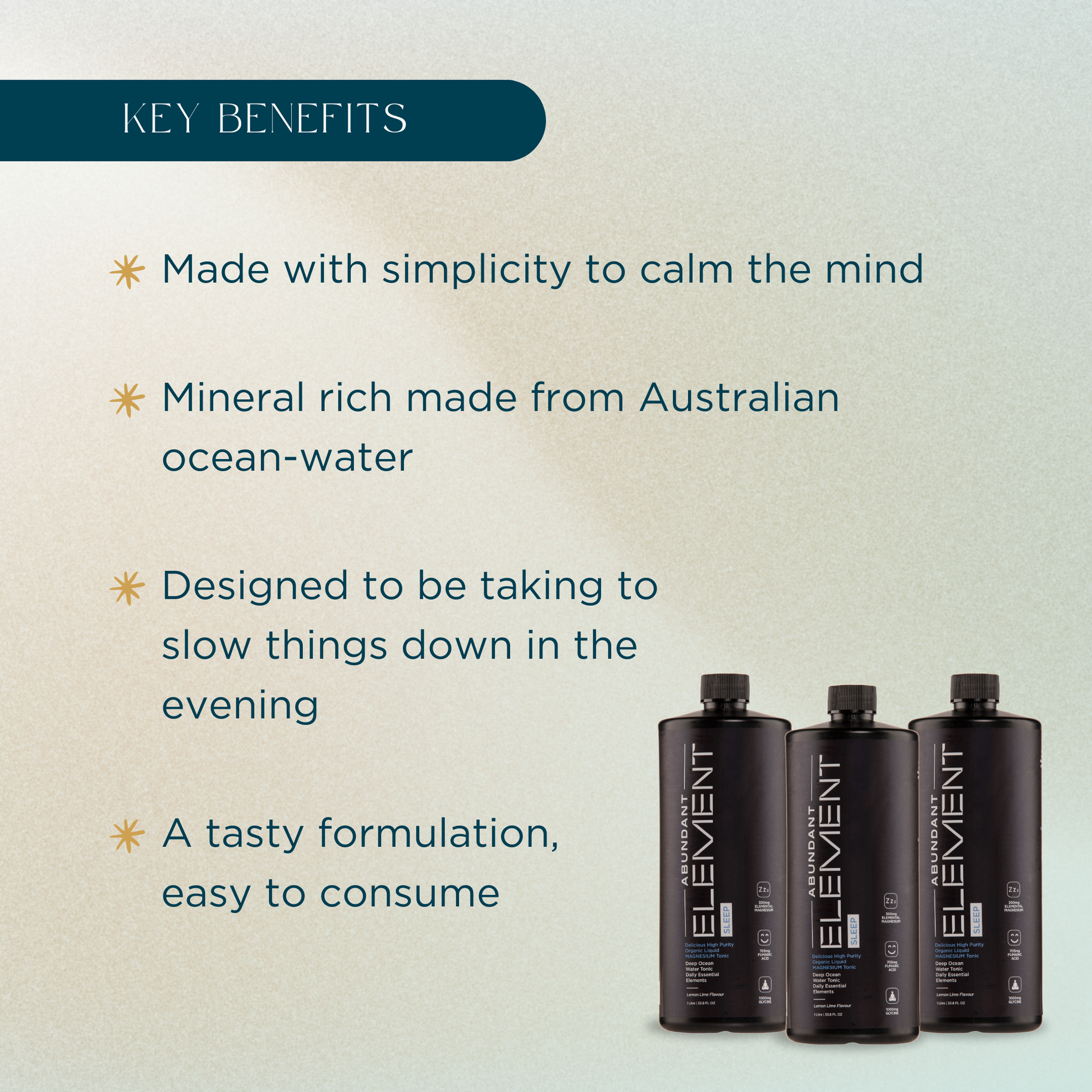 Abundant Element®- Sleep: Deluxe Pack (3 x 1L Bottles)